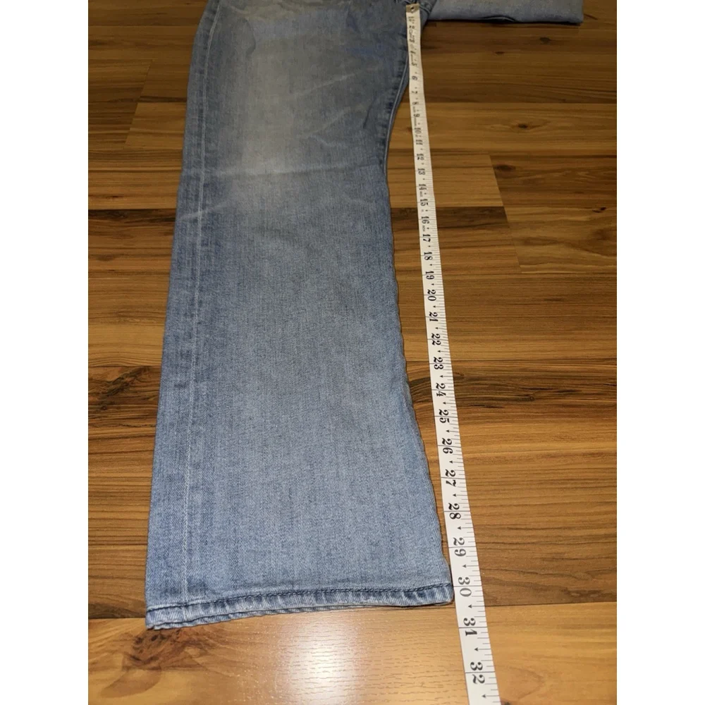 AG Adriano Goldschmied Everett Slim Straight Jeans Mens 38R Light Wash Soft - Picture 6 of 11